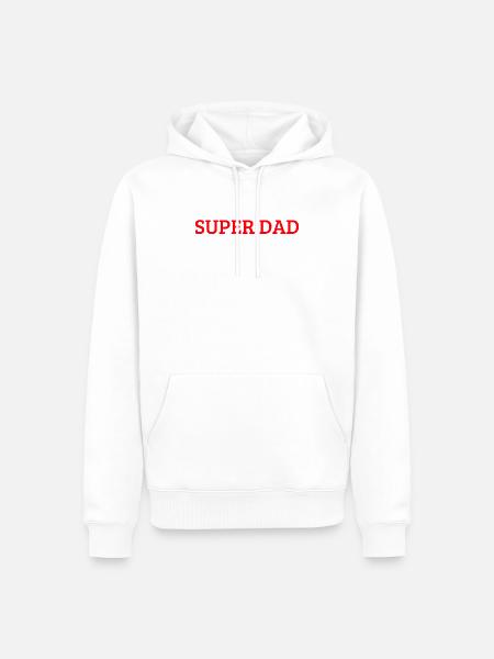 Super Dad - Father's Day - Men’s Premium Organic Hoodie - white