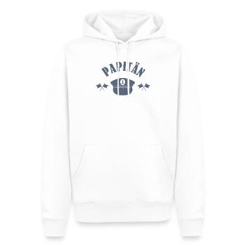 Chemise papa Fête des pères pour papa - Sweat à capuche Premium bio Homme - blanc - Devant - Nico (187cm)
