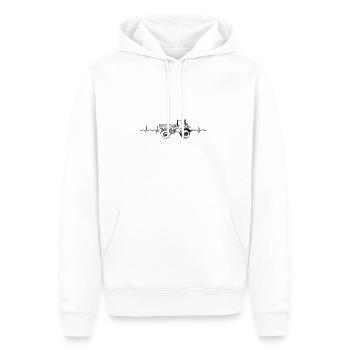Unimog Tractor Truck I Mog Di Gift Idea - Men’s Premium Organic Hoodie - white - Front - Nico (187cm)