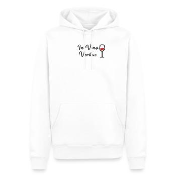 In Vino Veritas Weinliebe Weintrinker Wein Spruch - Männer Premium Bio Hoodie - Weiß - Vorne - Nico (187cm)