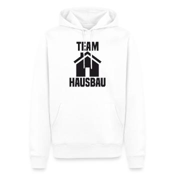 Cadeau de chantier de construction de cérémonie de clôture de client de construction de maison d'équipe - Sweat à capuche Premium bio Homme - blanc - Devant - Nico (187cm)
