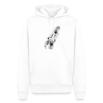 NASA - Sweat à capuche Premium bio Homme - blanc - Devant - Nico (187cm)