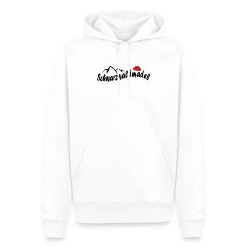 Schwarzwald Mädchen Mädl Bollenhut Geschenk - Männer Premium Bio Hoodie - Weiß - Vorne - Nico (187cm)