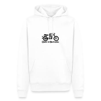 MZ motorcycle RT 125 oldtimer gift idea GDR - Men’s Premium Organic Hoodie - white - Front - Nico (187cm)