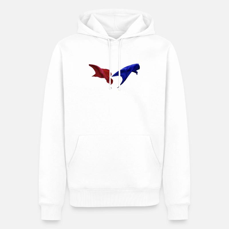 Drapeaux Biffy - Sweat à capuche Premium bio Homme - blanc