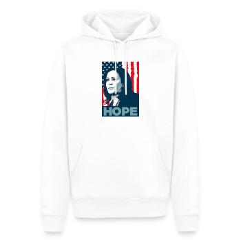 Kamala Harris Hope - Men’s Premium Organic Hoodie - white - Front - Nico (187cm)