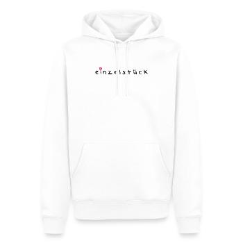 Einzelstück Geschenk - Männer Premium Bio Hoodie - Weiß - Vorne - Nico (187cm)