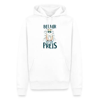 Klopapier WC Papier Hamstereinkauf Meme Hamstern - Männer Premium Bio Hoodie - Weiß - Vorne - Nico (187cm)