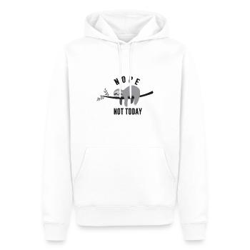 Sloth - Men’s Premium Organic Hoodie - white - Front - Nico (187cm)