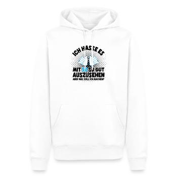 Ich hasse es mit 50 so gut auszusehen - Männer Premium Bio Hoodie - Weiß - Vorne - Nico (187cm)