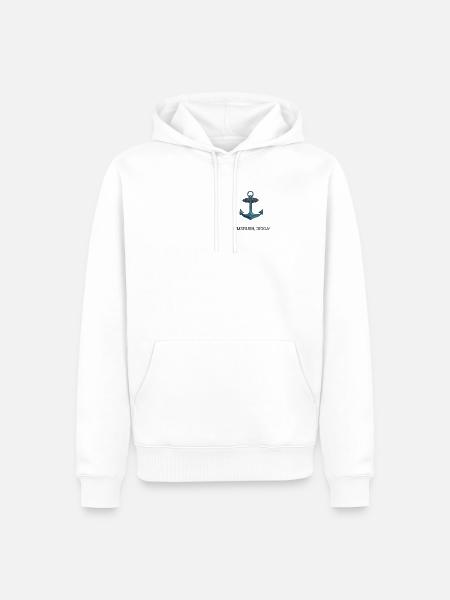 Eimsbush, Digga! - Männer Premium Bio Hoodie - Weiß