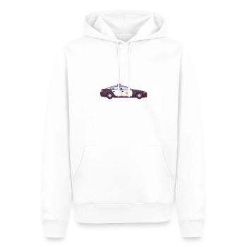 Polizeiauto - Männer Premium Bio Hoodie - Weiß - Vorne - Nico (187cm)