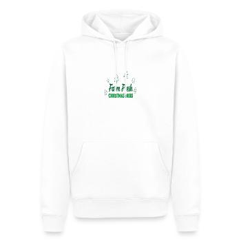 Fermez des arbres de Noël frais - Sweat à capuche Premium bio Homme - blanc - Devant - Nico (187cm)