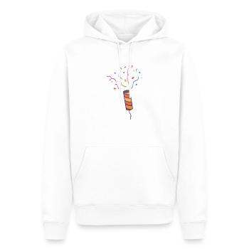 Colourful Confetti - Men’s Premium Organic Hoodie - white - Front - Nico (187cm)