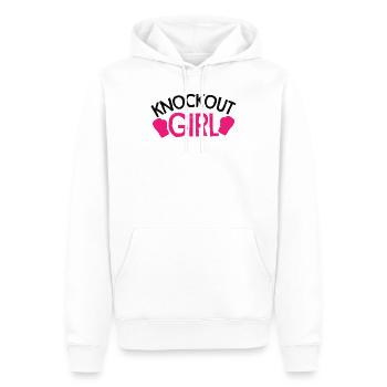 Knockout Girl Boxing - Sweat à capuche Premium bio Homme - blanc - Devant - Nico (187cm)