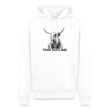 I love Scotland - Männer Premium Bio Hoodie - Weiß - Vorne - Nico (187cm)