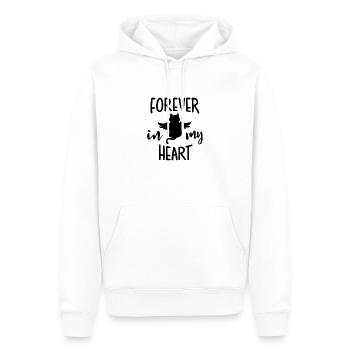 dead cat sadness emotional gift angel heaven - Men’s Premium Organic Hoodie - white - Front - Nico (187cm)