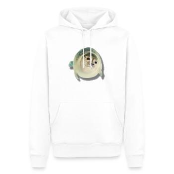 joli phoque dit bonjour - Sweat à capuche Premium bio Homme - blanc - Devant - Nico (187cm)