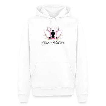 Reiki Master Gift Lotus | Guérisseur Reiki - Sweat à capuche Premium bio Homme - blanc - Devant - Nico (187cm)