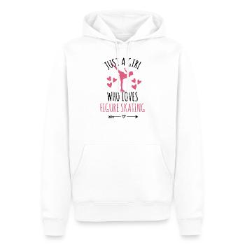 Eiskunstlauf Eiskunstläufer Mädchen Geschenk - Männer Premium Bio Hoodie - Weiß - Vorne - Nico (187cm)