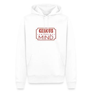 Ich habe nur Zirkus im Kopf - Männer Premium Bio Hoodie - Weiß - Vorne - Nico (187cm)