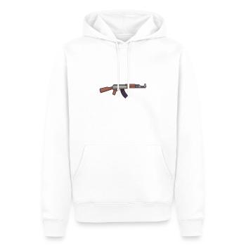 Ensemble d'armes à feu militaire - Sweat à capuche Premium bio Homme - blanc - Devant - Nico (187cm)