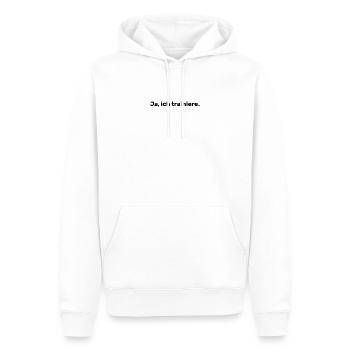 Ja, ich trainiere. Lustiges Fitness Geschenk - Männer Premium Bio Hoodie - Weiß - Vorne - Nico (187cm)