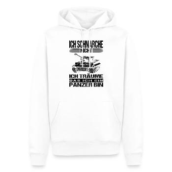 Panzerfahrer Geschenk Soldat Panzer Sprüche Fun - Männer Premium Bio Hoodie - Weiß - Vorne - Nico (187cm)