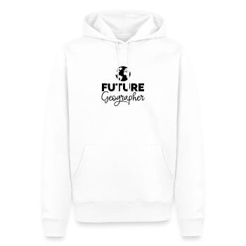 Zukünftiger Geograph - Männer Premium Bio Hoodie - Weiß - Vorne - Nico (187cm)