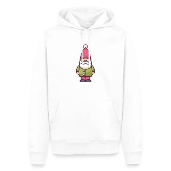 Gartenzwerg - Männer Premium Bio Hoodie - Weiß - Vorne - Nico (187cm)