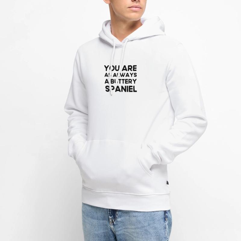 Bob Mortimer Zug Kerl - Buttery Spaniel Meme Geschenk Männer Premium Bio Hoodie