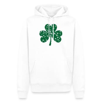 Clover - Sweat à capuche Premium bio Homme - blanc - Devant - Nico (187cm)
