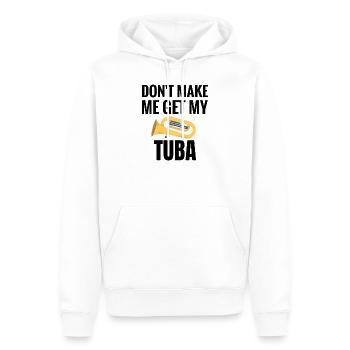 Tuba Geschenk | Tubaspieler Blaskapelle Tubist - Männer Premium Bio Hoodie - Weiß - Vorne - Nico (187cm)