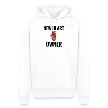 Heart Transplant Gift Transplant Heart - Men’s Premium Organic Hoodie - white - Front - Nico (187cm)
