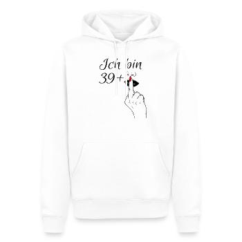 40 Geburtstag Geburtstagsshirt Geburtstagsspruch - Männer Premium Bio Hoodie - Weiß - Vorne - Nico (187cm)