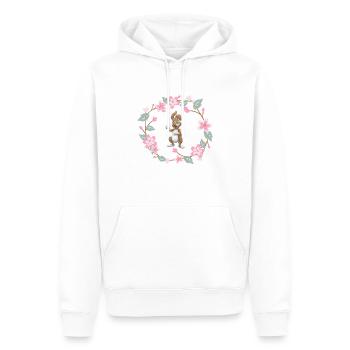 Joyeuses Pâques | Ostern | Cadeaux de Pâques | Pâques - Sweat à capuche Premium bio Homme - blanc - Devant - Nico (187cm)