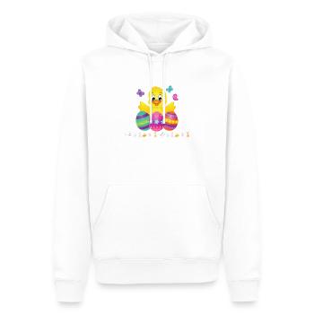 Pâques | Ostern | Cadeaux de Pâques | Cadeaux de Pâques pour - Sweat à capuche Premium bio Homme - blanc - Devant - Nico (187cm)