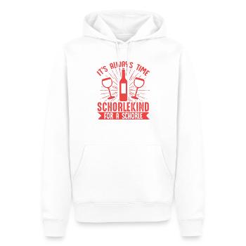 Wein-Schorle Es Ist Immer Schorle Zeit Für Wein - Männer Premium Bio Hoodie - Weiß - Vorne - Nico (187cm)