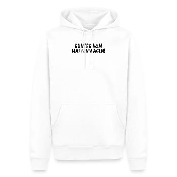 Runter vom Mattenwagen Sportlehrer Lehrer Sport - Männer Premium Bio Hoodie - Weiß - Vorne - Nico (187cm)