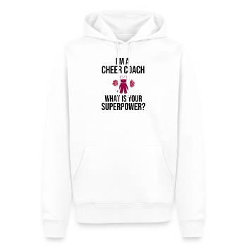 Entraîneur de cheerleading cadeau de cheerleading Coach - Sweat à capuche Premium bio Homme - blanc - Devant - Nico (187cm)