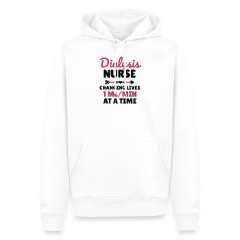 Dialyse Krankenschwester Nephrologie Dialysepflege - Männer Premium Bio Hoodie - Weiß - Vorne - Nico (187cm)
