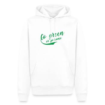 Nachhaltigkeit - Männer Premium Bio Hoodie - Weiß - Vorne - Nico (187cm)