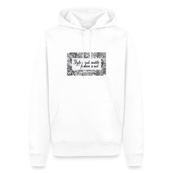 Nachhaltigkeit - Männer Premium Bio Hoodie - Weiß - Vorne - Nico (187cm)