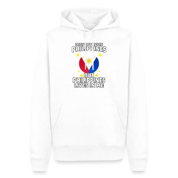 Philippines Life Love Filipino Flag I Gift - Men’s Premium Organic Hoodie - white - Front - Nico (187cm)