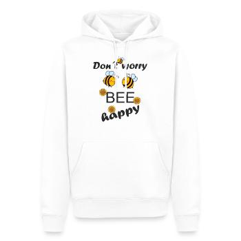 Bee happy bees honey beekeeper - Men’s Premium Organic Hoodie - white - Front - Nico (187cm)