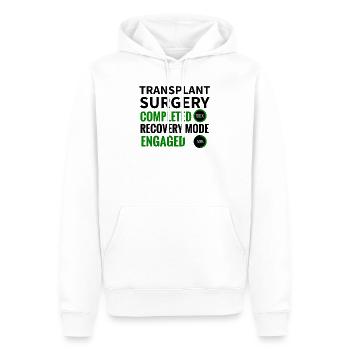 Organtransplantation Transplantation Überlebender - Männer Premium Bio Hoodie - Weiß - Vorne - Nico (187cm)