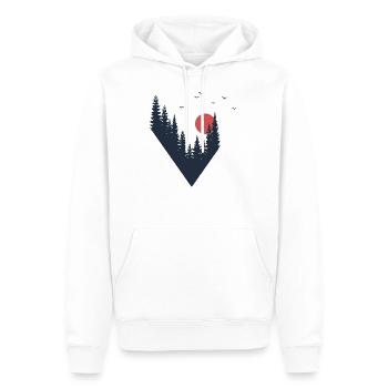 lo Berge Meer Sonne Natur Wandern Strand Wald - Männer Premium Bio Hoodie - Weiß - Vorne - Nico (187cm)