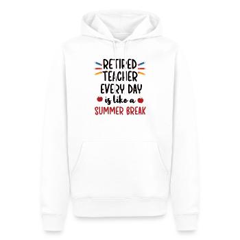 Lehrer Pensionierung Ruhestandsgeschenk Lehrerin - Männer Premium Bio Hoodie - Weiß - Vorne - Nico (187cm)