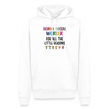 School Social Worker Social Work Social Work - Men’s Premium Organic Hoodie - white - Front - Nico (187cm)