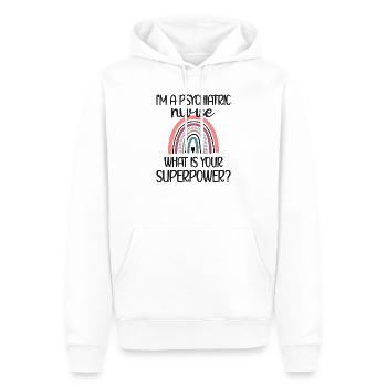 Psychiatrische Krankenschwester Psychiatrie Pflege - Männer Premium Bio Hoodie - Weiß - Vorne - Nico (187cm)
